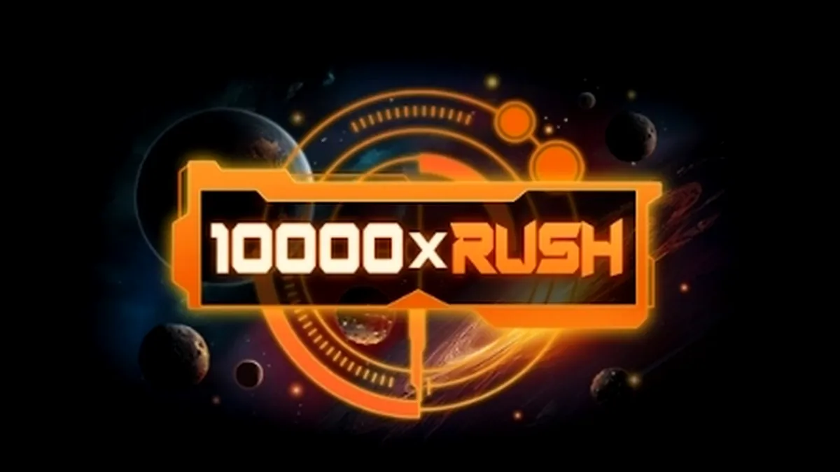 Makulay na tema ng 10000 x Rush slot machine